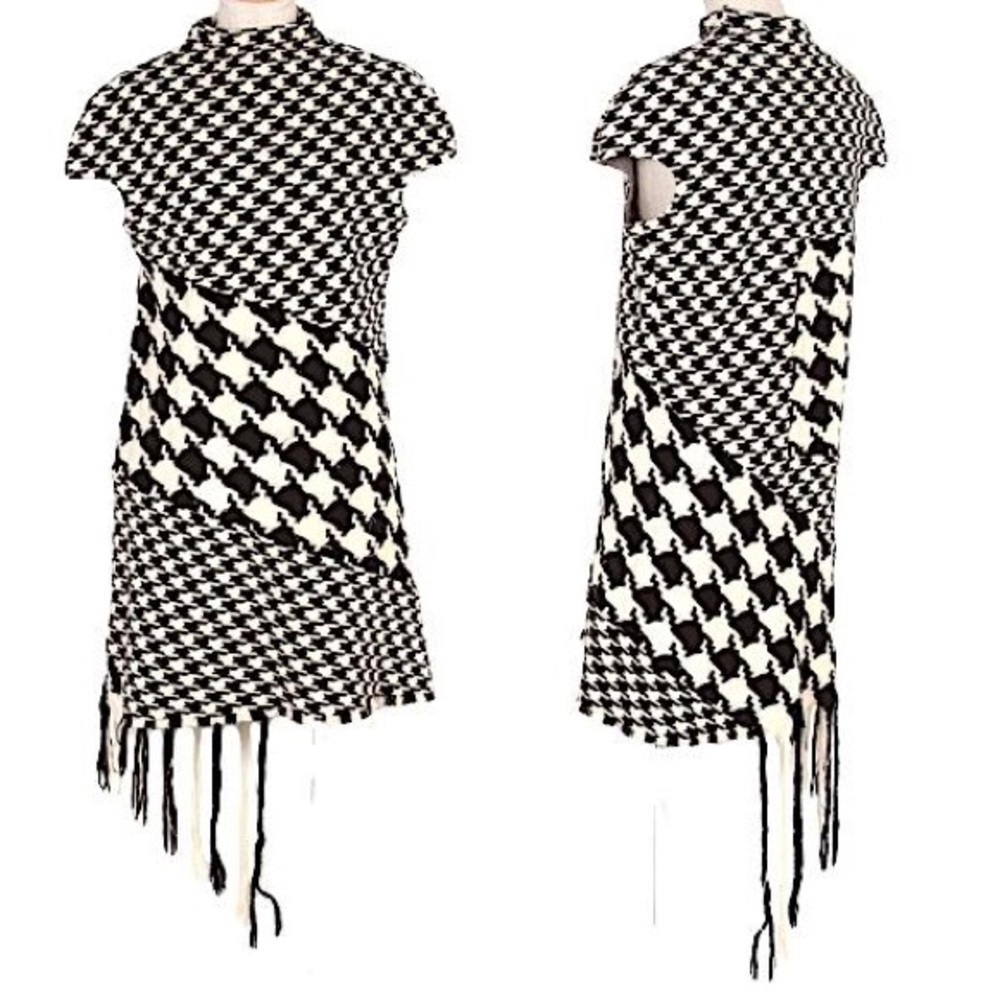 YOHJI YAMAMOTO JAPAN | FEMME HOUNDSTOOTH DRESS